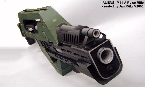 Импульсная винтовка M41-A (Чужие) paper model