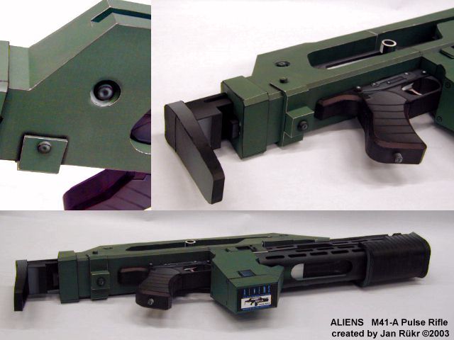 Импульсная винтовка M41-A (Чужие) paper model
