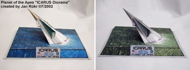 Диорама Космический корабль Икар (Планета обезьян) paper model