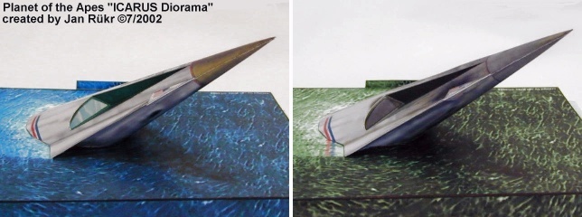 Диорама Космический корабль Икар (Планета обезьян) paper model