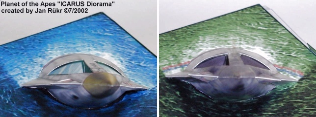 Диорама Космический корабль Икар (Планета обезьян) paper model