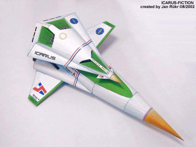 Шаттл и ракета-носитель Икар (Планета обезьян) paper model