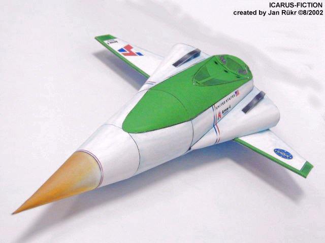 Шаттл и ракета-носитель Икар (Планета обезьян) paper model