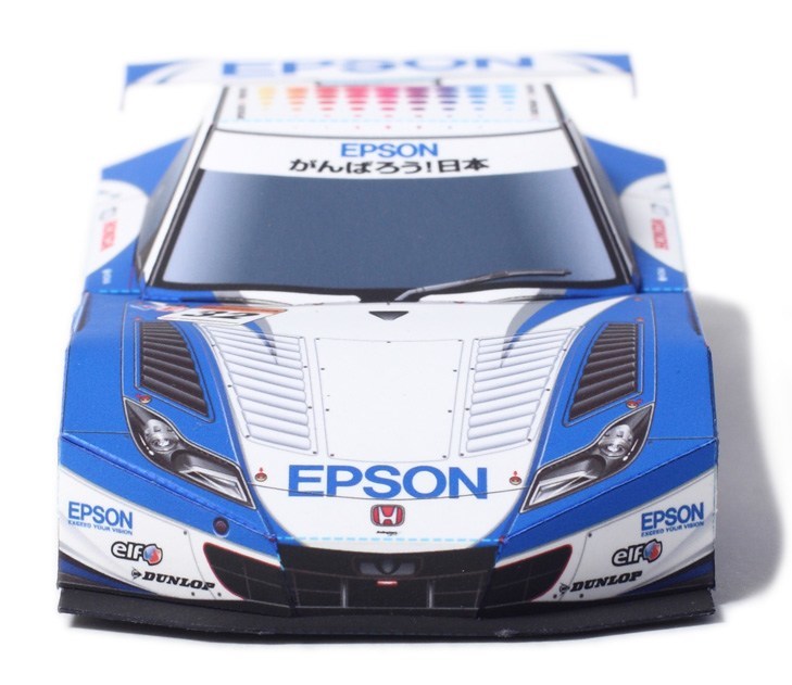 Автомобиль Honda HSV-010 GT 2011 [без клея] paper model