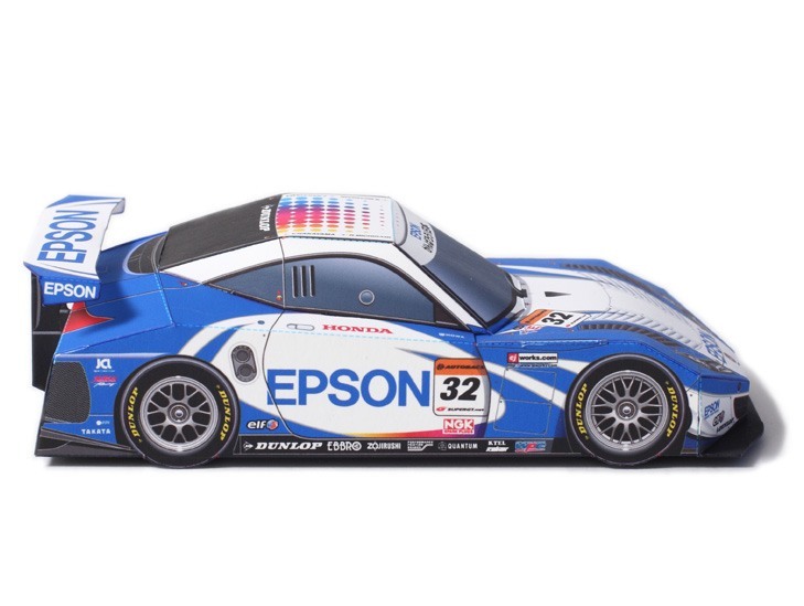 Автомобиль Honda HSV-010 GT 2011 [без клея] paper model