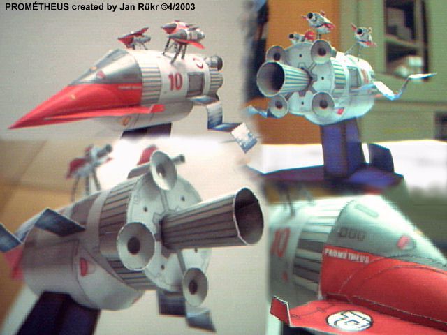 Звездолет Прометей (Vzpoura mozku) paper model