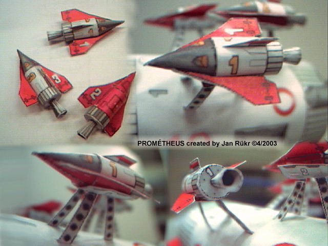 Звездолет Прометей (Vzpoura mozku) paper model