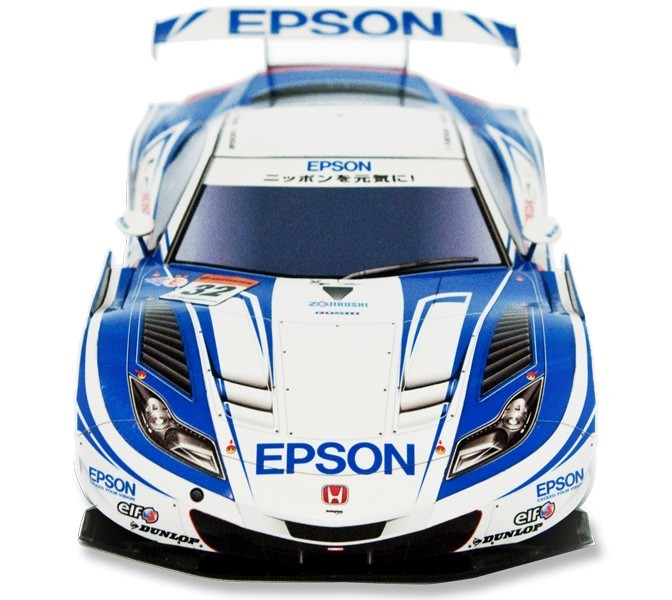 Автомобиль Honda HSV-010 GT 2012 [высокая сложность] paper model