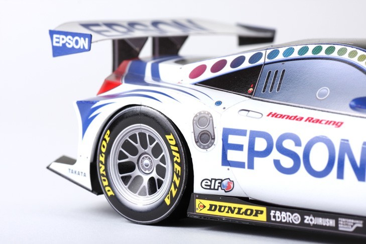 Автомобиль Honda HSV-010 GT 2010 [высокая сложность] paper model