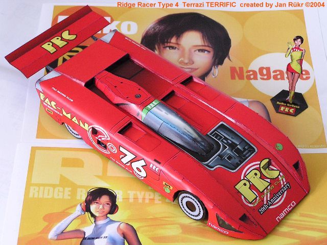 Автомобиль Terrazi Terrific (Ridge Racer Type 4) paper model