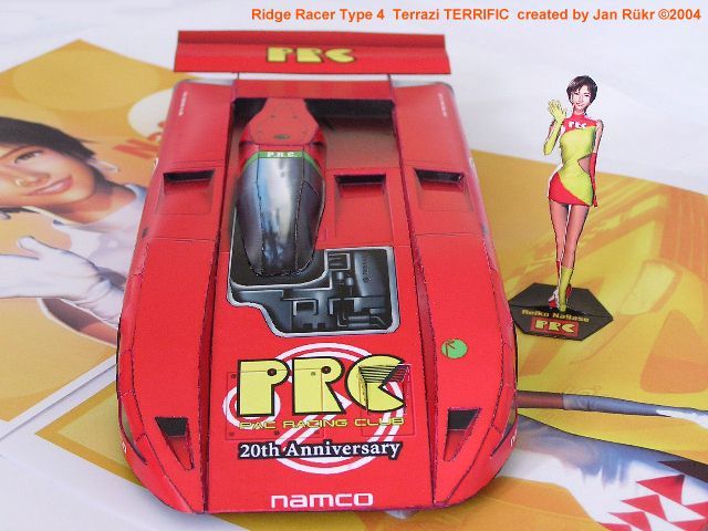 Автомобиль Terrazi Terrific (Ridge Racer Type 4) paper model