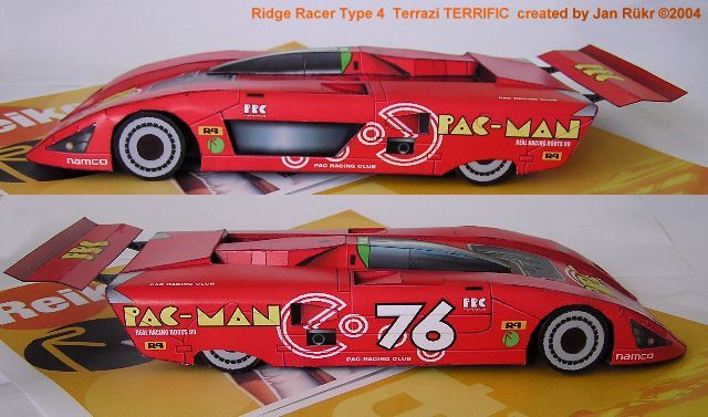 Автомобиль Terrazi Terrific (Ridge Racer Type 4) paper model