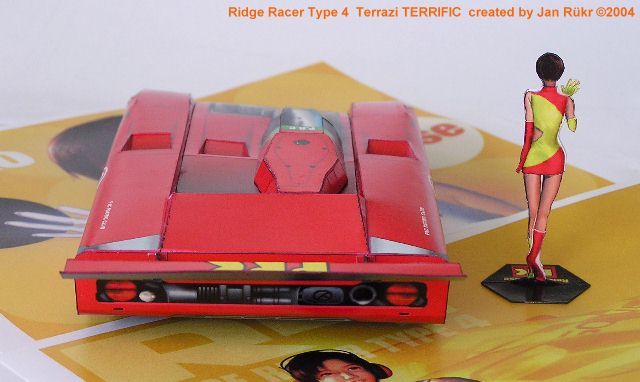 Автомобиль Terrazi Terrific (Ridge Racer Type 4) paper model