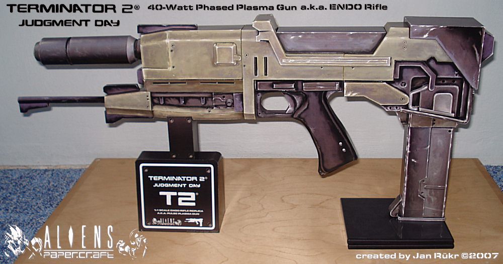 Плазменная винтовка Westinghouse ME-25 (Терминатор) paper model