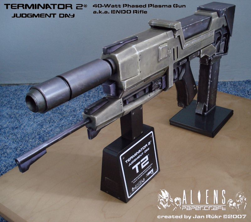 Плазменная винтовка Westinghouse ME-25 (Терминатор) paper model