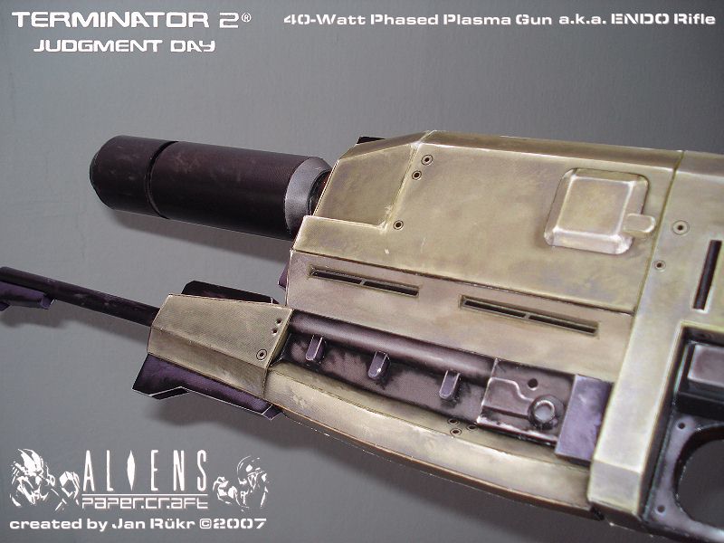 Плазменная винтовка Westinghouse ME-25 (Терминатор) paper model