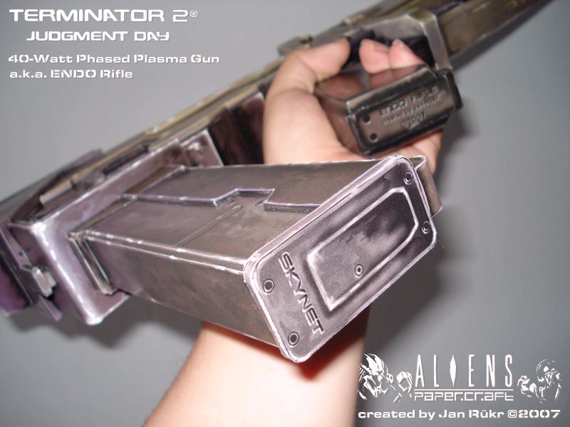 Плазменная винтовка Westinghouse ME-25 (Терминатор) paper model