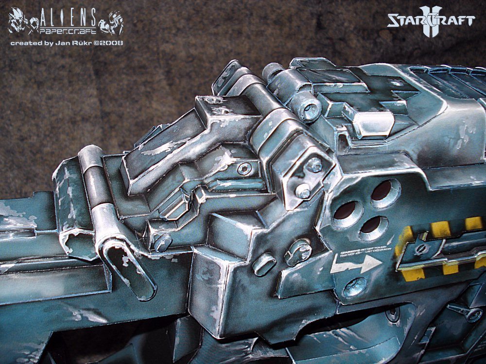 Винтовка С-14 (StarCraft) paper model