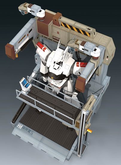 Станция обслуживания (Полиция будущего) paper model