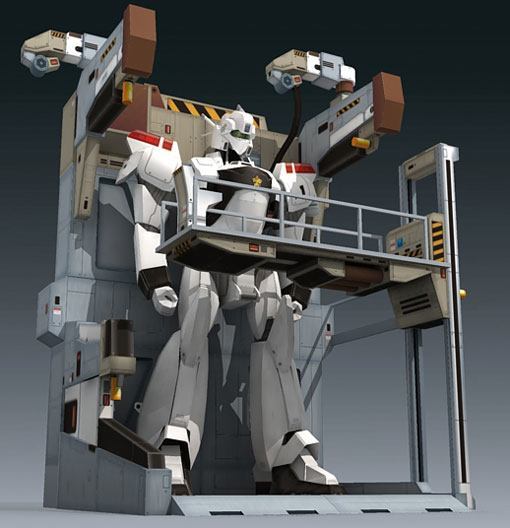 Станция обслуживания (Полиция будущего) paper model