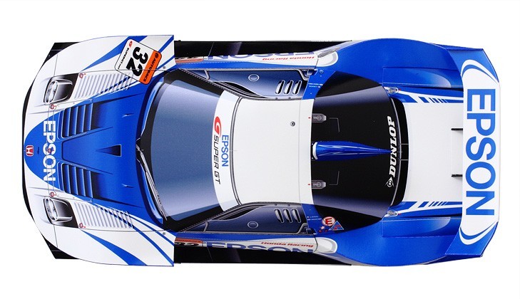 Автомобиль Honda NSX 2009 [средняя сложность] paper model