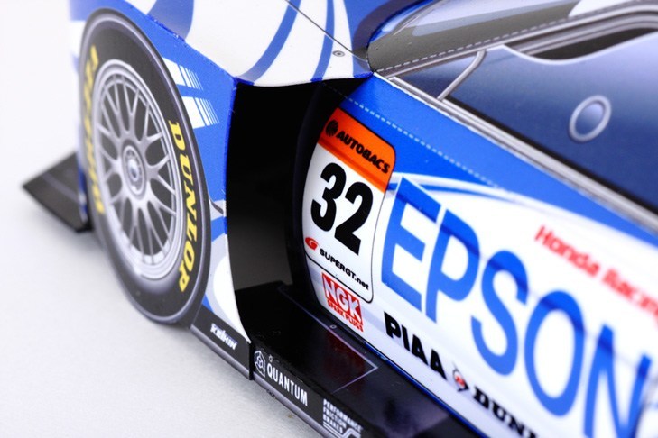 Автомобиль Honda NSX 2009 [средняя сложность] paper model