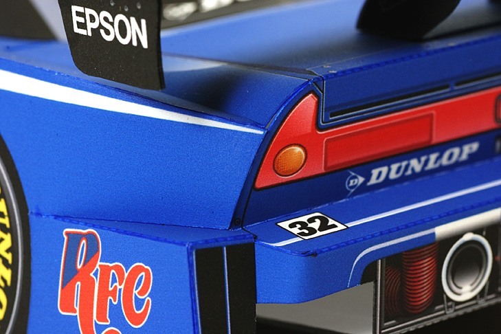 Автомобиль Honda NSX 2007 [средняя сложность] paper model