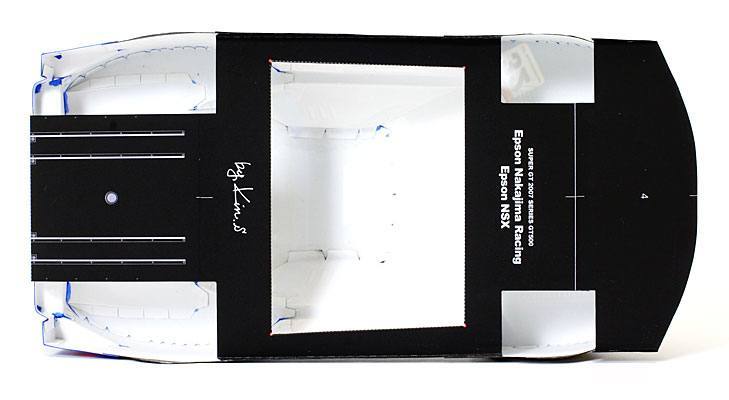 Автомобиль Honda NSX 2007 [средняя сложность] paper model