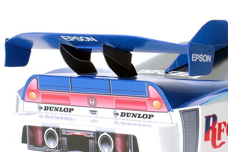 Автомобиль Honda NSX 2006 [средняя сложность] paper model