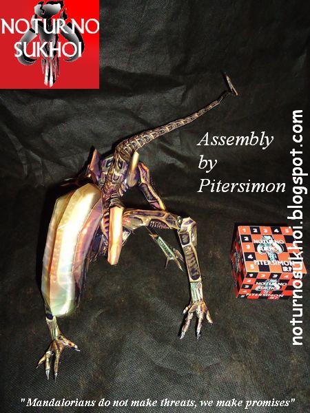 Бегун (Чужой) paper model