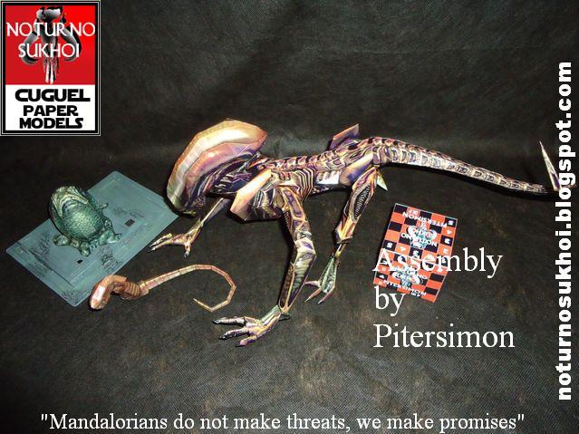 Эмбрион Чужого (Чужой) paper model