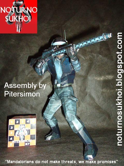 Солдат-повстанец (Звездные войны) paper model