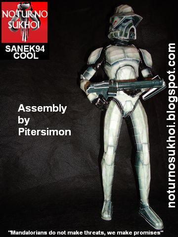 Солдат элитных разведывательных сил (Звездные войны) paper model