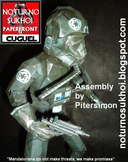 TIE пилот (Звездные войны) paper model