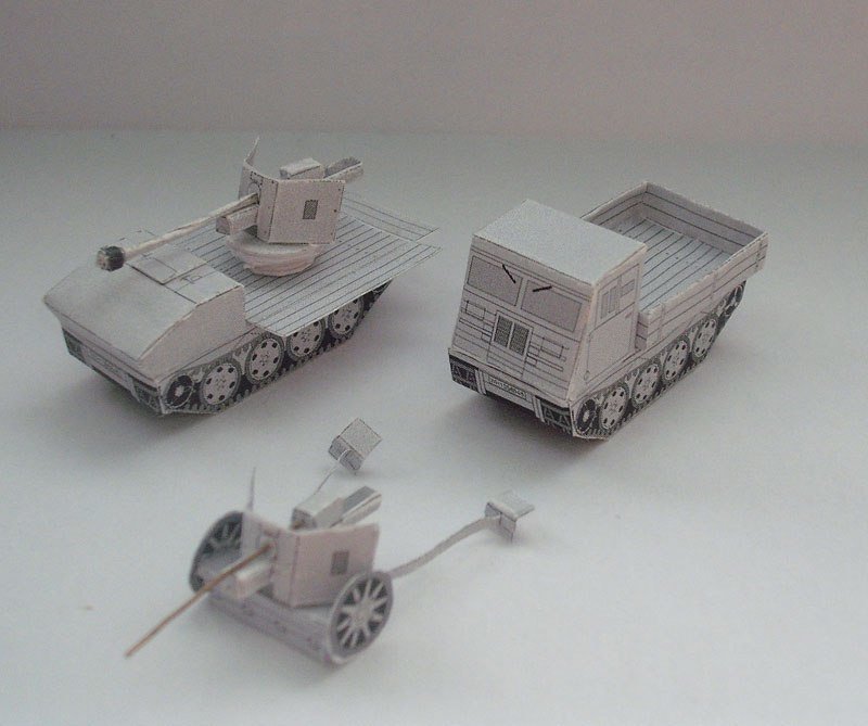 Тягач RSO и противотанковое орудие Pak 40