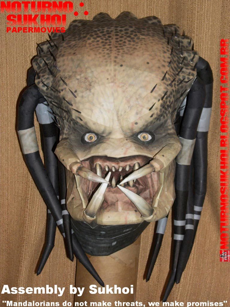 Голова Хищника (Хищник) paper model