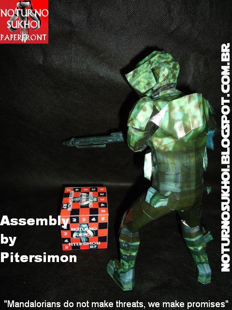 Солдат 41 элитного корпуса (Звездные войны) paper model