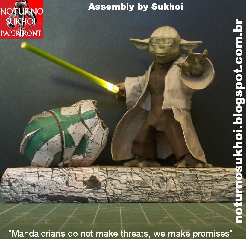 Мастер Йода (Звездные войны) paper model