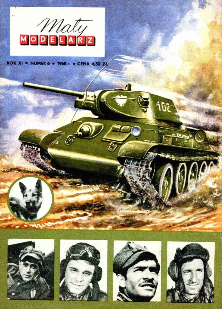 Maly Modelarz - 6/1968 - Танк Т-34-76 Рыжий