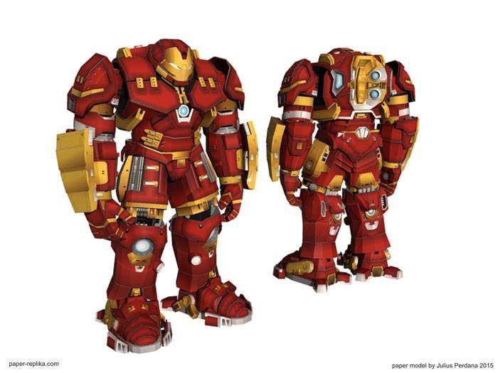 Броня Mark 44 Халкбастер (Мстители: Эра Альтрона) paper model