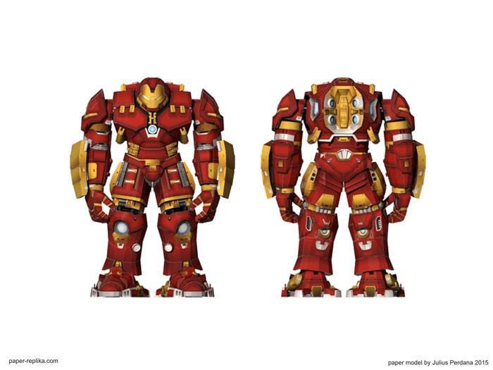 Броня Mark 44 Халкбастер (Мстители: Эра Альтрона) paper model