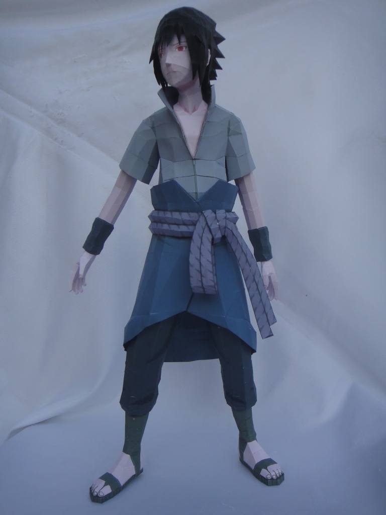 Саске Учиха (Наруто) paper model