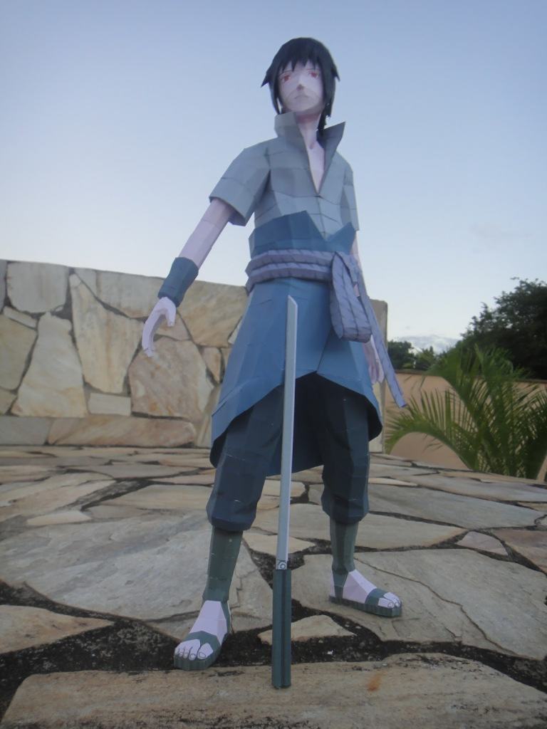 Саске Учиха (Наруто) paper model