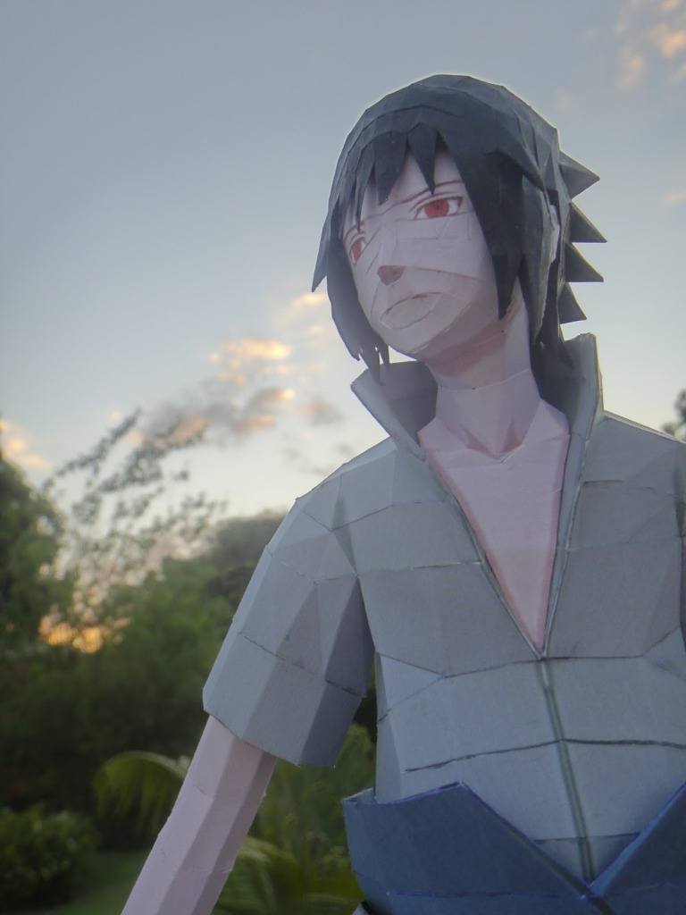 Саске Учиха (Наруто) paper model