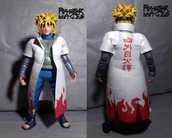 Минато Намиказе (Наруто) paper model