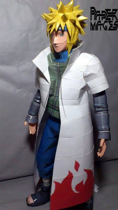 Минато Намиказе (Наруто) paper model