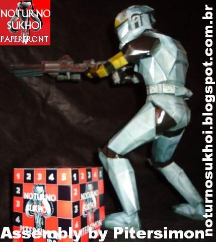 Клон-пилот (Звездные войны) paper model