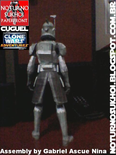Клон-коммандер КК-3636 Вольф (Звездные войны) paper model
