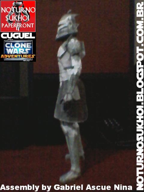 Клон-коммандер КК-3636 Вольф (Звездные войны) paper model