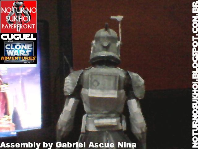 Клон-коммандер КК-3636 Вольф (Звездные войны) paper model